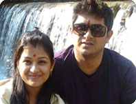 Anju with Rakesh