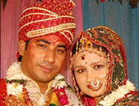 Rajendra with Bhavana