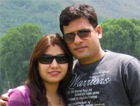 Sushil with Rekha